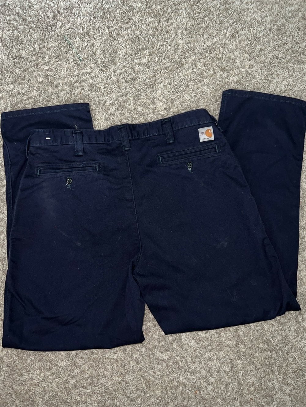 Carhartt Men's Dark Navy Straight-Leg Chinos 36X30